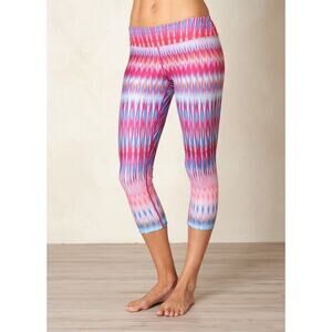 Prana Women's Roxanne Capri Leggings Colorful Cropped Size XS